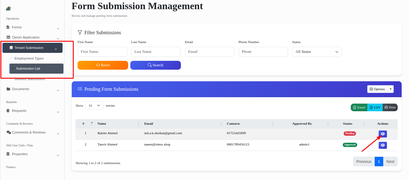 Tenant Onboarding Flow